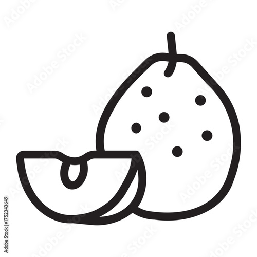 pear line icon