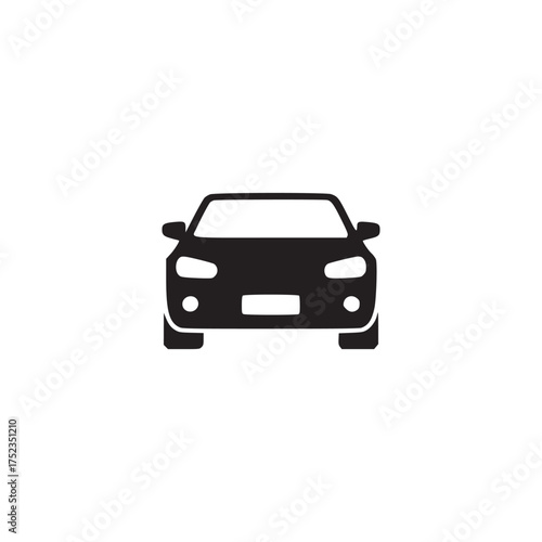 Vector art of car a sleek black silhouette of a modern vehicle, perfect for automotive themes, transportation designs, and minimalist graphics symbolizes travel, speed, and personal mobility
