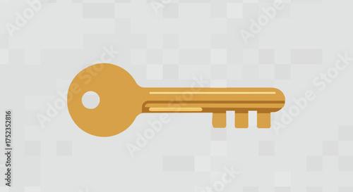 Unlock opportunities with this gleaming golden key, symbolizing access to success, solutions, and new beginnings in a modern, professional context