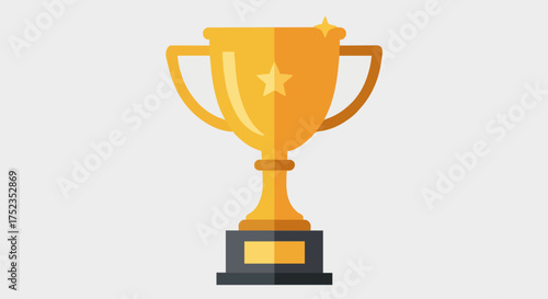 Celebrate victory and achievement with this stunning golden trophy, symbolizing success, recognition, and the pinnacle of accomplishment for any award or competition.