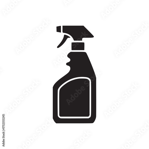 Vector art of spray bottle icon cleaning product, disinfectant, sanitizer, household chemical, hygiene and sanitation, vector illustration for cleaning service