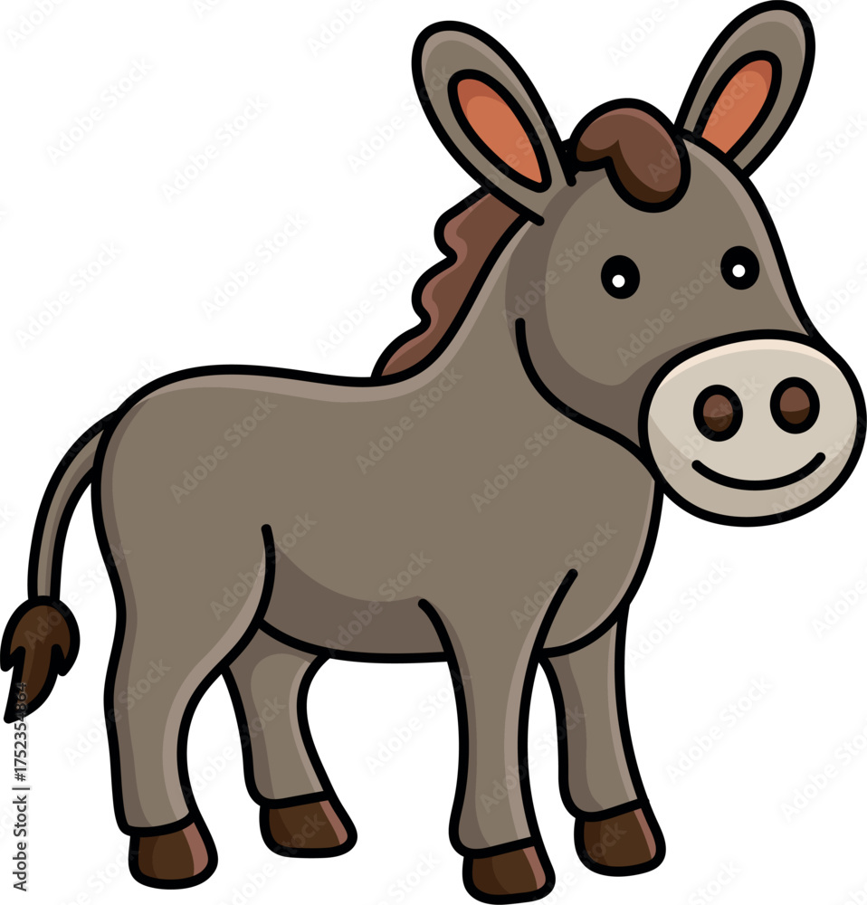 Fototapeta premium Animals Donkey Character