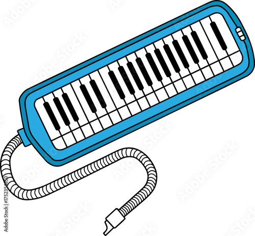 pianica vector illustration isolated on white background