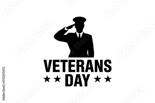 Honoring Veterans A Silhouette of Respect and Gratitude for Veterans Day Observance