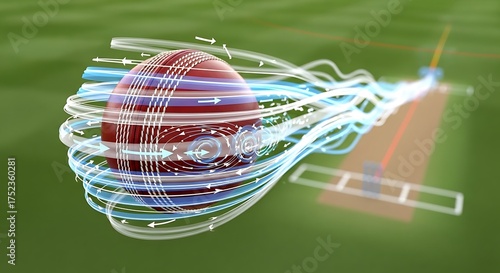 Cricket Ball Aerodynamics Visualized Motion Study