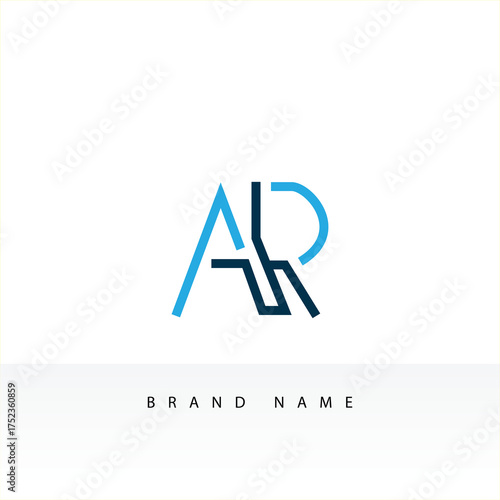 Minimalist AR Monogram Logo for Brand Identity