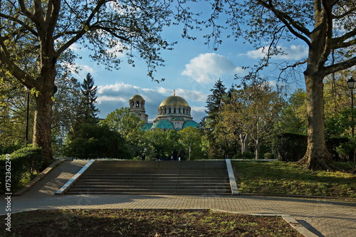Fragment of the beautiful Eastern Orthodox Cathedral 