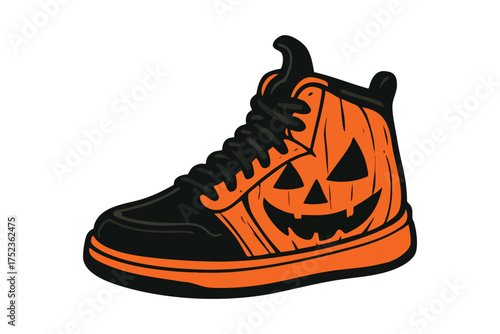 Halloween Special Sneakers Vector
