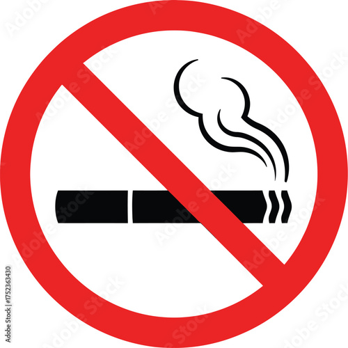 No Smoking Sign - A Universal Symbol of Health and Safety Regulations.