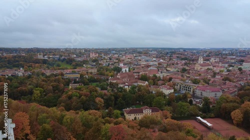 Wallpaper Mural Vilnius city panoramic view from Three Crosses Hill 4K Torontodigital.ca