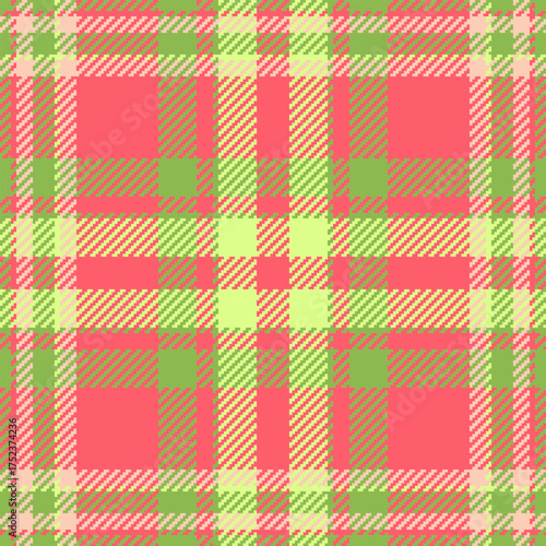 A seamless tartan pattern in vibrant pinks and greens. Great for textile design, backgrounds, and adding a touch of vintage flair to your project.