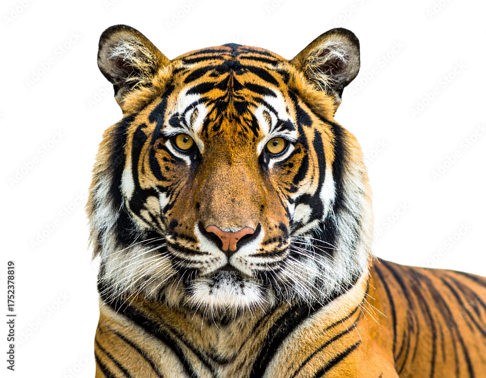 Obraz premium tiger on white background