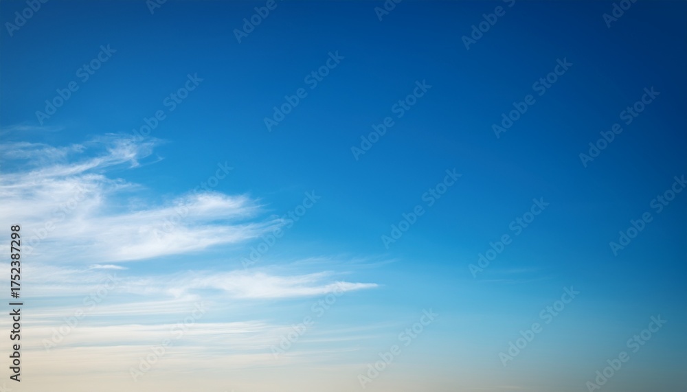 Obraz premium Beautiful Blue Sky Gradient Background