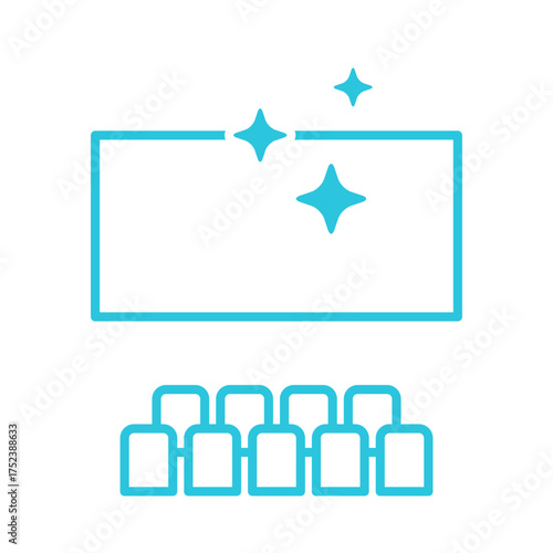 Cinema icon. Isolated on white background