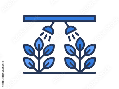 Illustration of plant irrigation system