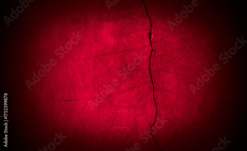 Fotografie Old wall texture cement black red  background abstract dark color design are light with white gradient background