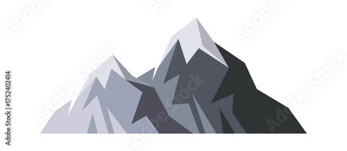 Dramatic mountain peaks rocky cliffs