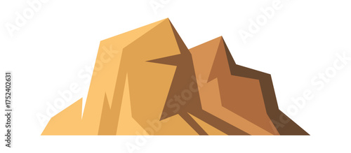Textured rock formation brown cliffs