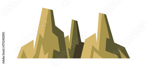 Scenic mountain range cliff terrain
