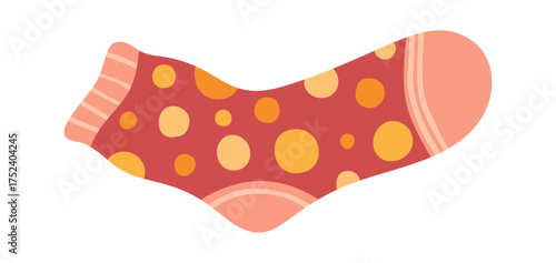 Winter sock cute colorful design