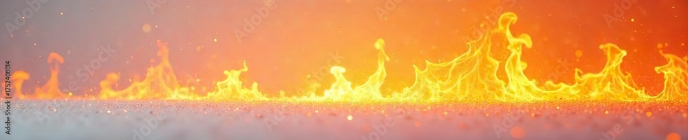 Fototapeta premium Intense Heat Radiating from White Surface Scorching Summer Heatwave Background