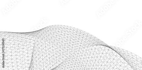 Abstract shape architectural background vector illustration