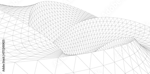 Abstract shape architectural background vector illustration