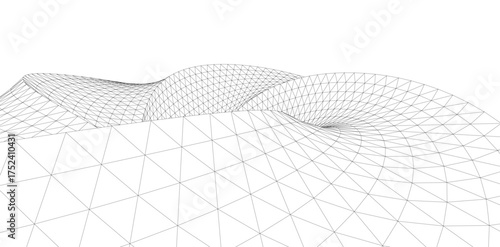 Abstract shape architectural background vector illustration