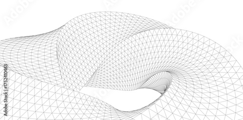 Abstract shape architectural background vector illustration