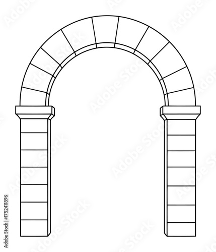 Minimalist Archway Vector Illustration