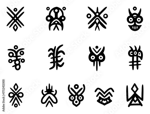 Minimalist Glyphs Vector Design