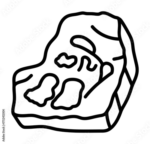 Fossilized Laughter Vector - Minimalist Design