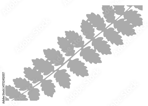 Abstract Leaf Shadow Overlap Pattern, Minimalist Vector Art, High Contrast Nature Design