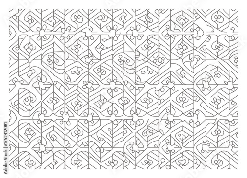 Minimalist Geometric Pattern Design - Vector Illustration