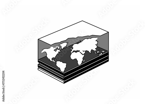 X-ray Cartography: Minimalist Vector of Imaginary Continents