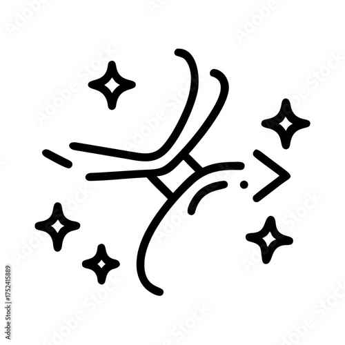 Bad smell odor aroma, fragrance scent line icon