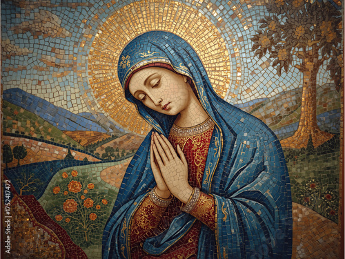 virgin mary and jesus