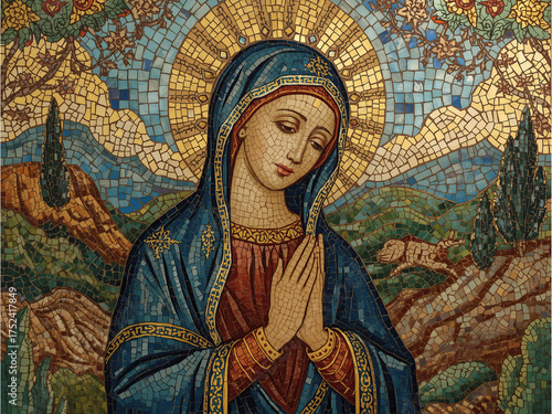 virgin mary and jesus