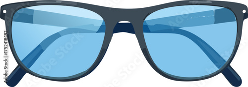 sunglasses on white background