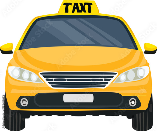 taxi cab vector illustration