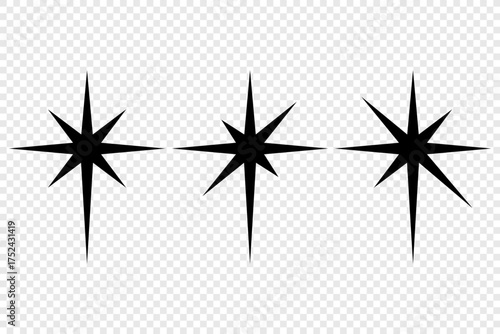 Bethlehem Christmas star vector icon