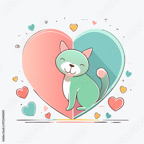 Pets love cats and dogs 
