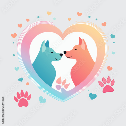 Pets love cats and dogs 