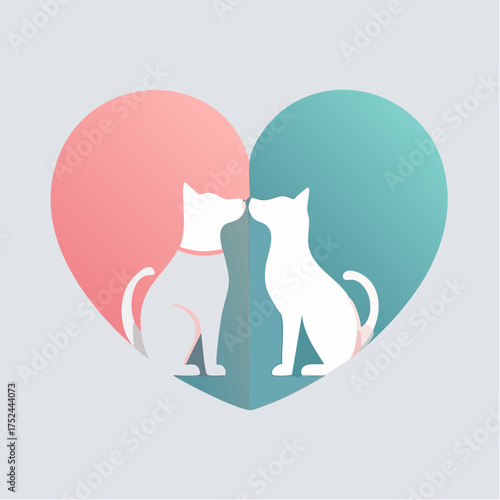 Pets love cats and dogs 