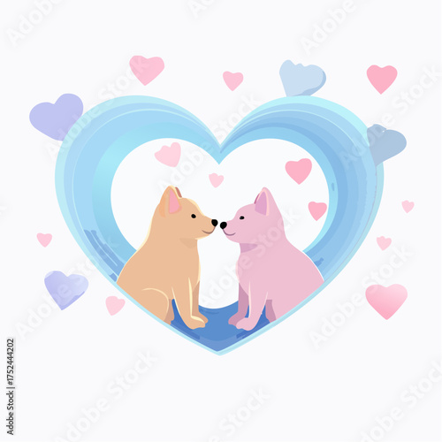 Pets love cats and dogs 