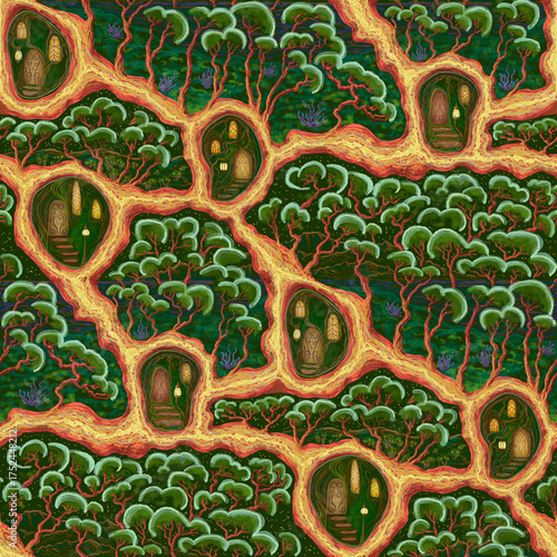 Magical Fairy Town Neighborhood