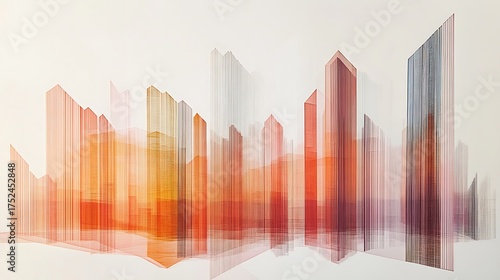 Hong Kong and Moscow feature towering urban cityscapes with modern business architecture and high-rise skyscrapers under the blue sky