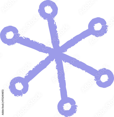 Simple Crayon Snowflake