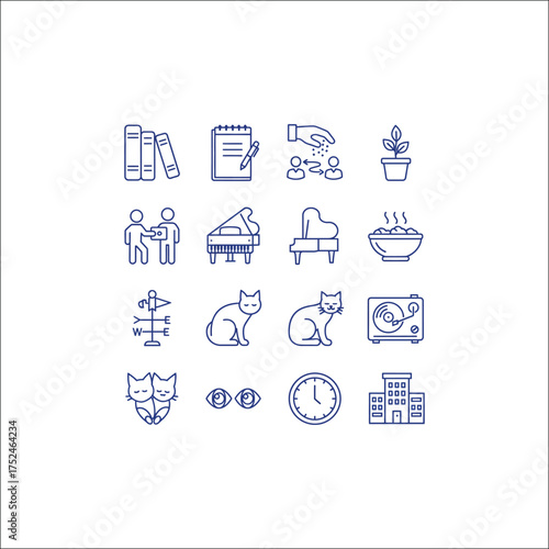 Healthy detox elements graphic set isolated on white background