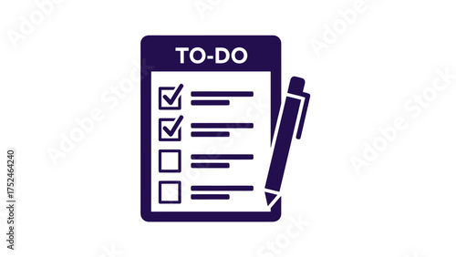 To Do List Checklist Task Management Planning Productivity Icon Vector